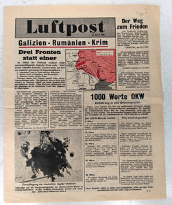 Luftpost 10 April 1944: Galizien-Rumänien-Krim