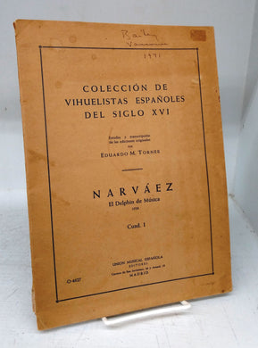 Narváez: El Delphin de Música 1538. Cuad I