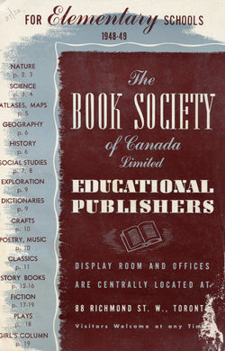 The Book Society catalogue 1948-49