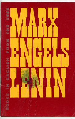 Marx, Engels, Lenin: Books in English From the USSR