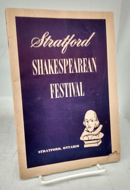 Inaugural Season program, Stratford Shakespearean Festival