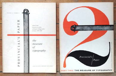 The Measure of Typography (2 vols.): A History of Typography