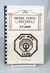 Home Town Recipes of Aylmer
