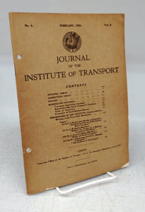 Journal of the Institute of Transport, February 1921