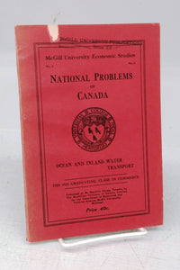 National Problems of Canada: Ocean and Inland Water Transport