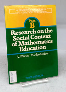 Research on the Social Context of Mathematics Education