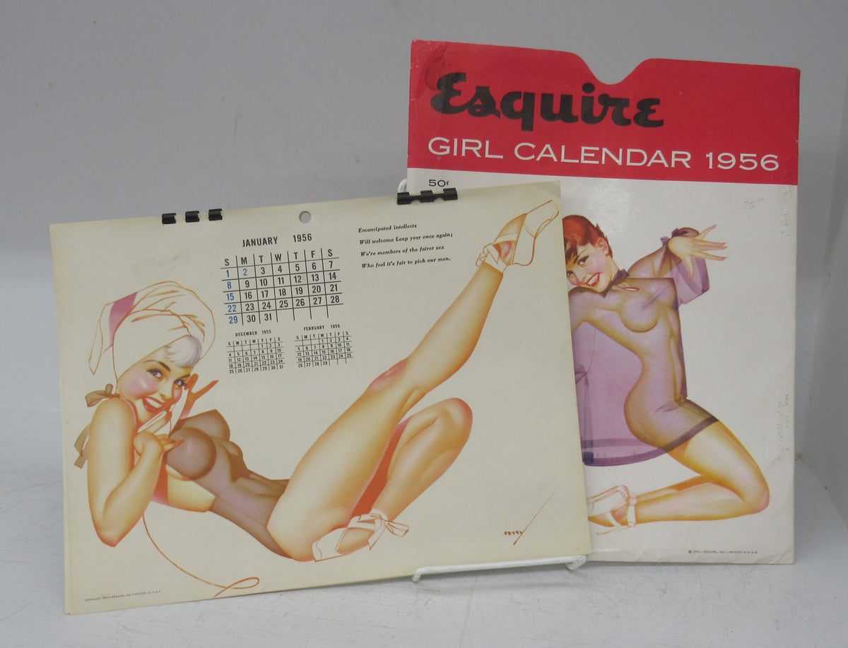 Calendrier calendar kalender calendario ESQUIRE 1956 pin-up pinup