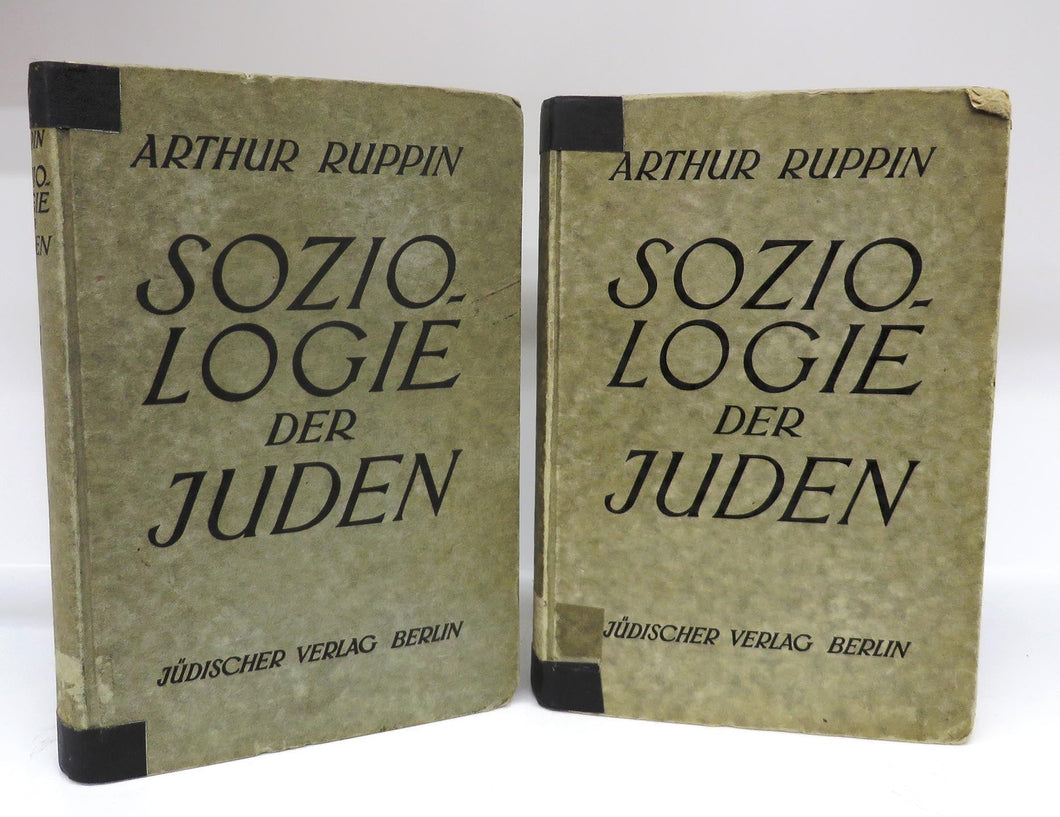 Soziologie der Juden. Erster Band: Die soziale Struktur der Juden. Zweiter Band: Der Kampf der Juden um ihre Zukunft