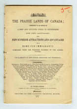 The Prairie Lands of Canada