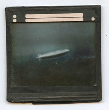 6 glass slides for projection of R101 dirigible