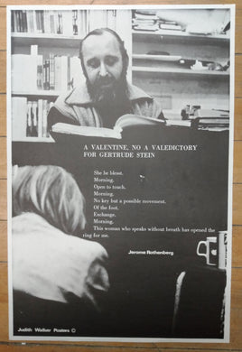 A Valentine, No a Valedictory For Gertrude Stein