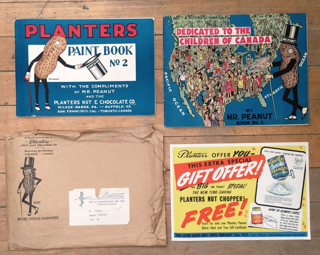 Planters Peanuts colouring books (Book No. 1 & Paint Book No. 2)