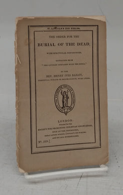 The Order For the Burial of the Dead