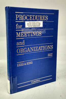 Procedures for Meetings and Organizations