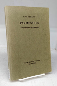 Parmenides: Untersuchungen zu den Fragmenten