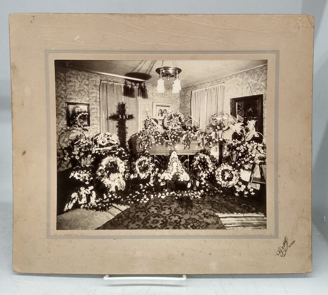 Photograph of KKK funeral