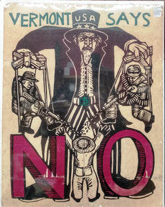 Vermont Says No poster