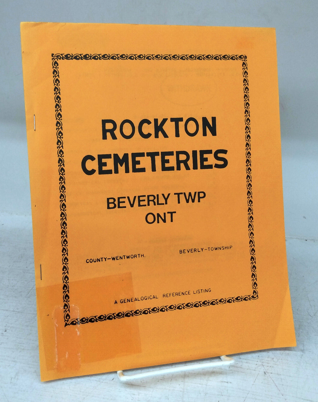 Rockton Cemeteries, Beverly Twp., Ont.
