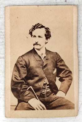 Carte de visite photo of John Wilkes Booth