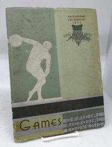 Olympic Games  Official Pictorial Souvenir, Los Angeles, 1932