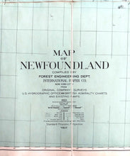 Wall map of Newfoundland