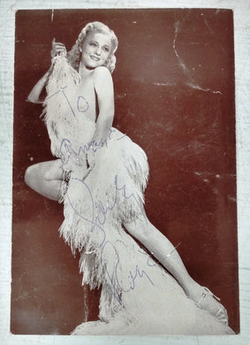 Inscribed photo of Sally Rand