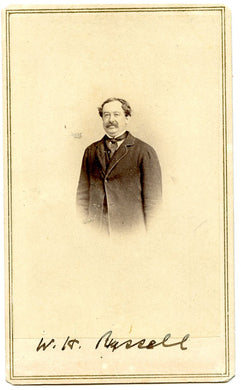 Carte de visite of William Howard Russell