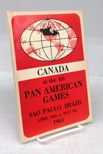 Canada at the 4th Pan American Games, Sao Paulo, Brazil, April 20th to May 5th 1963