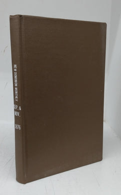 The Dominion Monthly For Sept. & Nov. 1876
