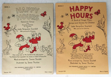 Happy Hours: Seasonal Songs and Singing Games for Children. With pictures for Colouring. Books 1 & 2