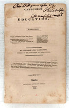 Catechism of Education. Part First.