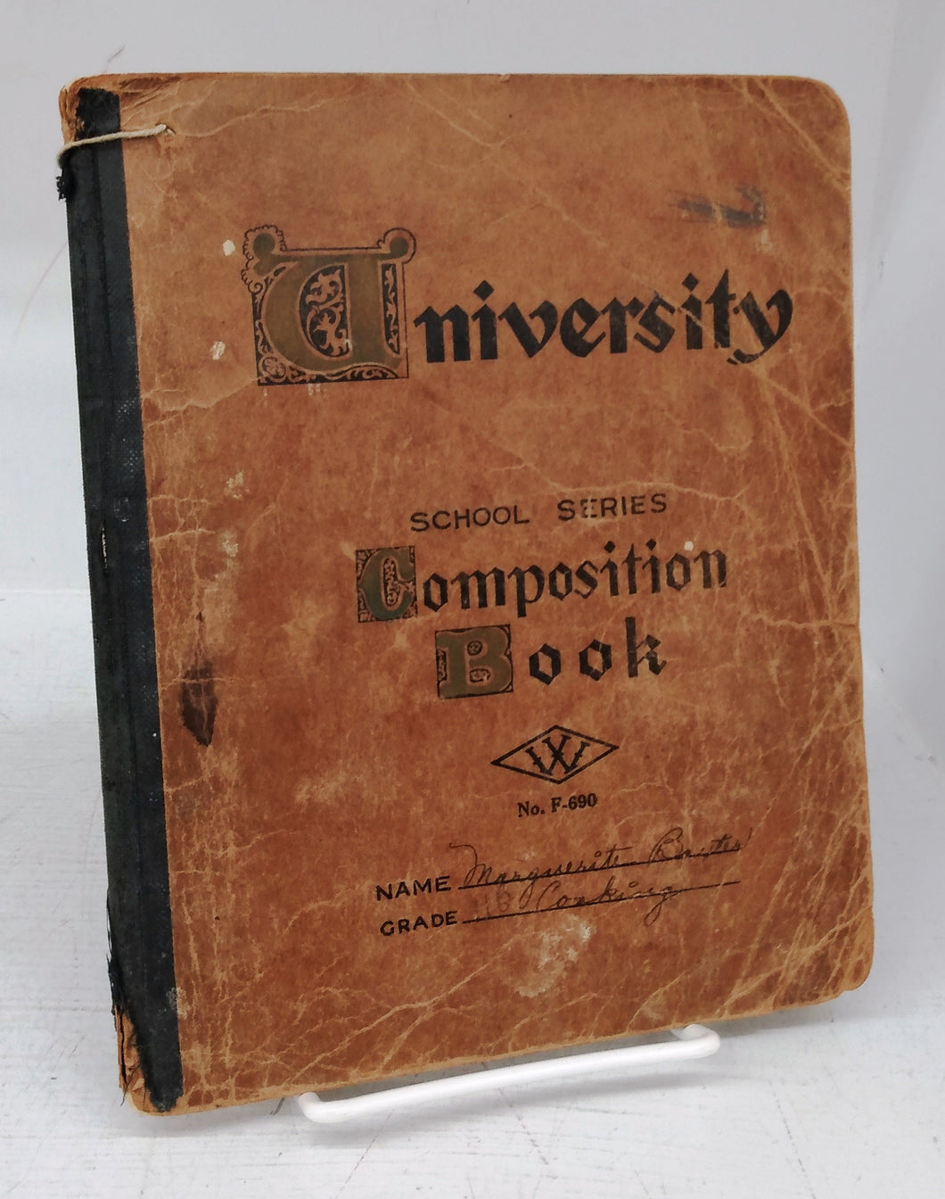 Handwritten recipe book