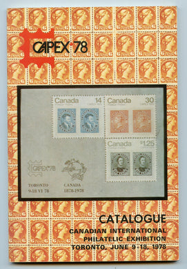 CAPEX 78: Canatalogue, Canadian International Philatelic Exhibition, Toronto, June 9-18, 1978