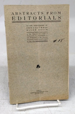 Abstracts From Editorials in the Newspapers of the Columbia River Basin