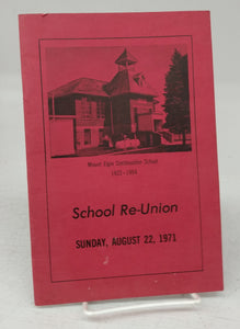 Mount Elgin School Re-Union, Sunday, August 22, 1971