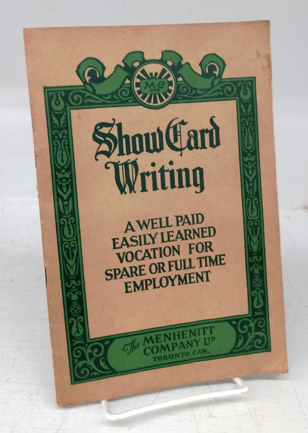 Show Card Writing: A Well Paid Easily Learned Vocation For Spare or Full Time Employment