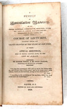 A System of Speculative Masonry