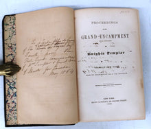 Proceedings of the Grand Encampment (Grand Commandery) Knights Templar of the State of New York, From its Organization, 1814 to 1859, Inclusive