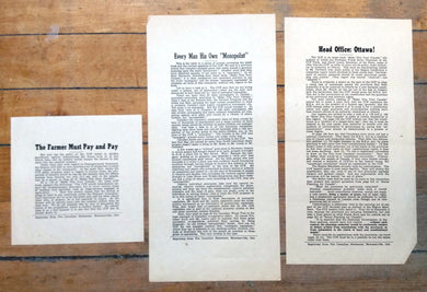 Three notices about the Cooperative Commonwealth Federation (C.C.F.) 
