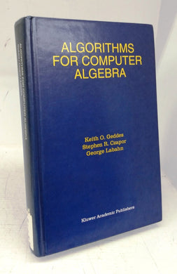 Algorithms For Computer Algebra
