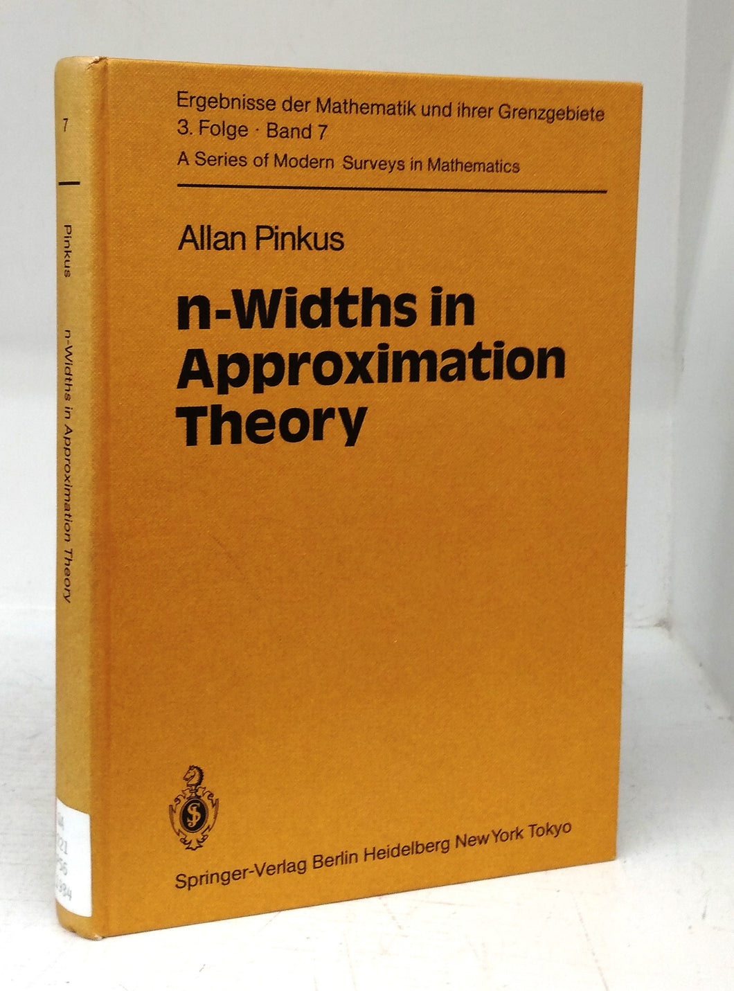 n-Widths in Approximation Theory