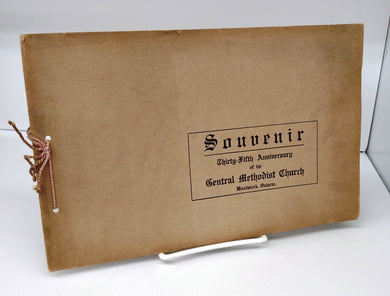 Souvenir, Thirty-Fifth Anniversary of the Central Methodist Church, Woodstock, Ontario