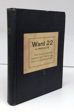 Ward 22, City of Boston, List of Residents 20 Years of Age and Over (Females Indicated by Dagger) as of April 1, 1929