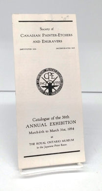 Catalogue of the 38th Annual Exhibition March 6th to March 31st, 1954 at the Royal Ontario Museum in the Japanese Print Room