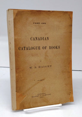 Canadian Cataloge of Books. Part One