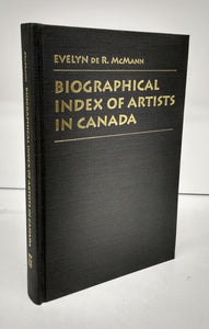 Biographical Index of Artists in Canada