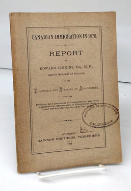 Canadian Immigration in 1875