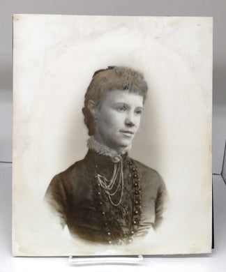 Milk glass portrait of unidentified lady