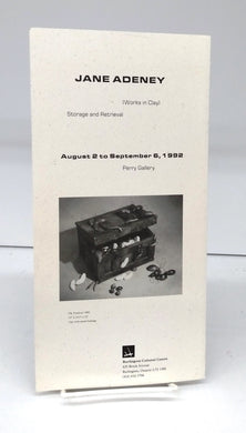Jane Adeny (Works in Clay): Storage and Retrieval