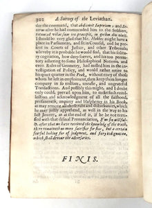 A Brief Survey of the Dangerous and Pernicious Errors to Church and State, in Mr. Hobbe's Book Entitled Leviathan